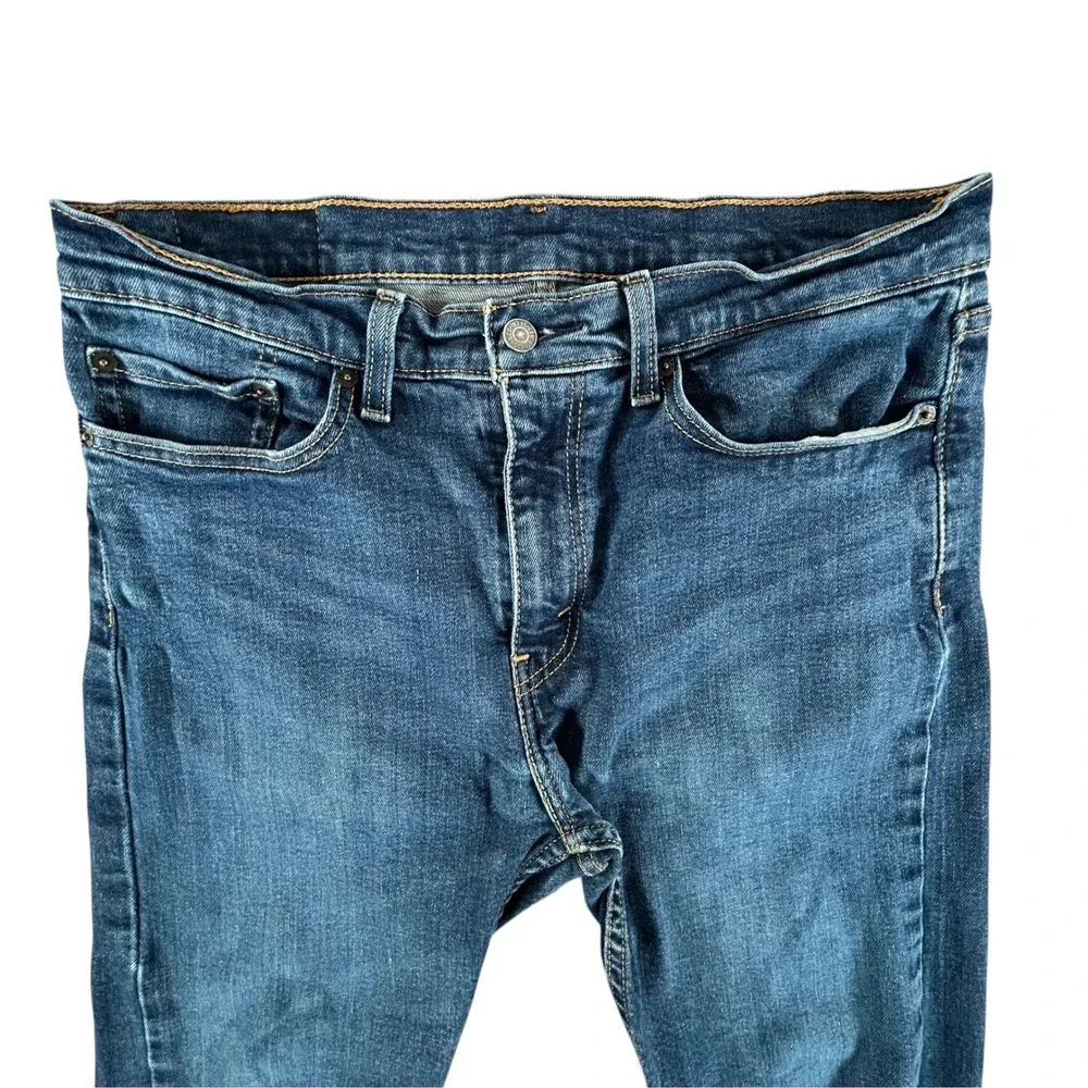 Levis 510 Skinny Fit Jeans Mens 34x30 Blue Denim WaterLess Stretch